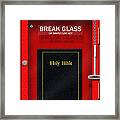 In Case Of Emergency Framed Print