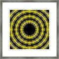 In Circles- Yellow Version Framed Print