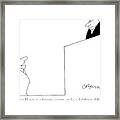 In Court, A Lawyer Addresses The Judge Framed Print