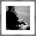 In Daddy's Arms Framed Print