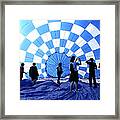 In The Blue Framed Print