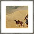 In The Desert Framed Print