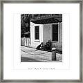 In The Shade Black And White Collection Framed Print