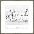 In What Appears To Be Biblical Times Framed Print