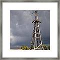 Incoming Storm On The High Plains Vertical Framed Print