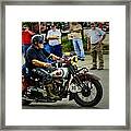 Indian 16 With Salute To The Colors Framed Print