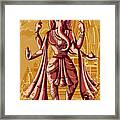 Indian God Ganpati In Blessing Posture Framed Print