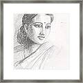 Indian Woman Framed Print