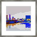 Indianapolis Indiana Winter Paint Framed Print