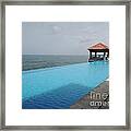 Infinity Pool At Leela Kovalam Framed Print