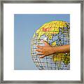Inflated Globe Framed Print