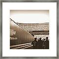 Inside The Cathedral Of Baseball Framed Print