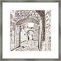 Inside The Old City - Jerusalem Framed Print