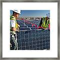 Installing Solar Panels Framed Print