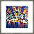Interior  Trad.session With Dancers Framed Print