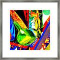 Intersections Abstract Collage Framed Print