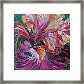 Iris - Bold Impressionist Painting Framed Print