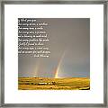 Irish Blessing Double Rainbow 07 11 14 Framed Print
