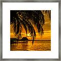Isla Colon Sunset Framed Print