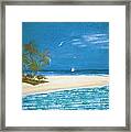 Island Beach Framed Print