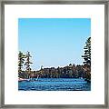 Island On The Fulton Chain Of Lakes Framed Print