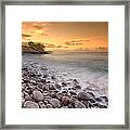 Island Sunset In Oahu Framed Print