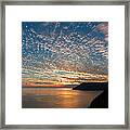 Italian Riviera Sunset Framed Print