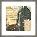 Italian Wine And Grapes Framed Print