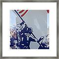 Iwo Jima Flag Raising Design Arizona City Arizona 2004 Framed Print