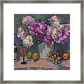 J. P. Chenet And Peonies Framed Print