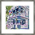 Jackson Street Inn Of Cape May Framed Print