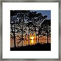 James River Sunset Framed Print
