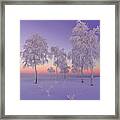 January Evening Framed Print