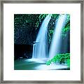 Japanese Waterfalls Framed Print