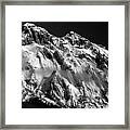 Jasper - Snow Packed Mountain In Spring Framed Print