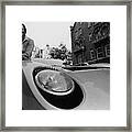 Jazz Musician Miles Davis Sitting On The Hood Framed Print