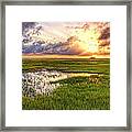 Jeffers Sunset Reflection Framed Print