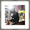 Jerrycat And The Sunny Day #jerry Framed Print