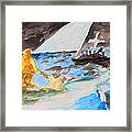 Jesus Saving Peter - Painting Framed Print