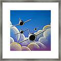 Jet Quartet Framed Print