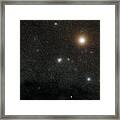 Jewel Box Star Cluster And Mimosa Framed Print