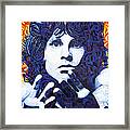 Jim Morrison Chuck Close Style Framed Print