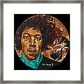 Jimi Hendrix B Framed Print