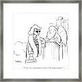 Joan Rivers At The Gates Of Heaven Framed Print