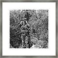 John Dane Viet Nam War Camouflage Uniform American Fork Utah 1975 Black And White Framed Print