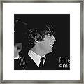 John Lennon, Beatles Concert, 1964 Framed Print