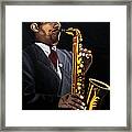 Johnny And The Sax Framed Print