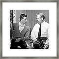 Johnny Carson With Skitch Henderson Framed Print