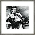 Johnny Cash Rebel Framed Print