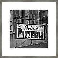 John's Pizzeria In Nyc Framed Print